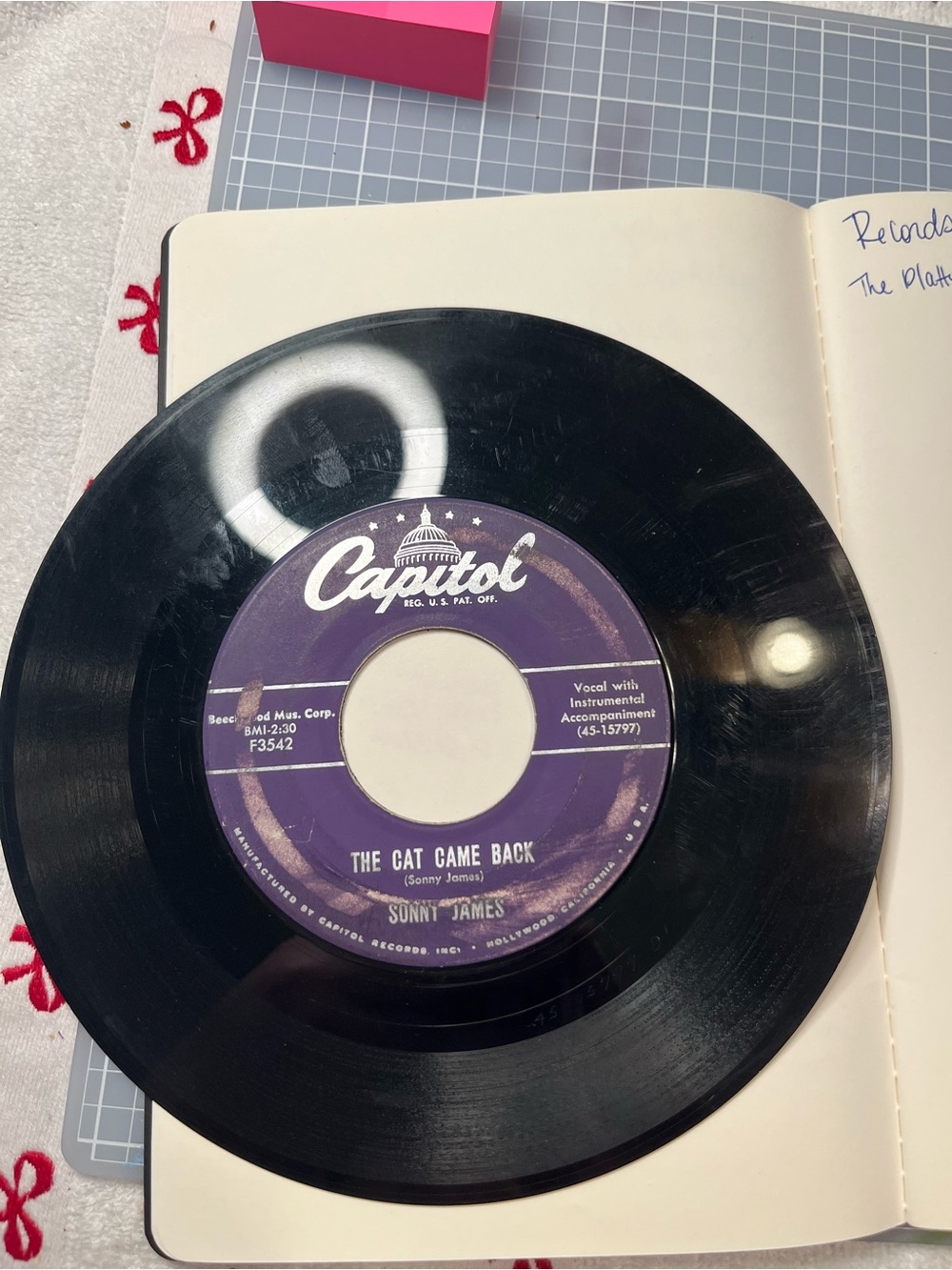 Sonny James - Vinyl Record - 45 - Picture 2 of 2